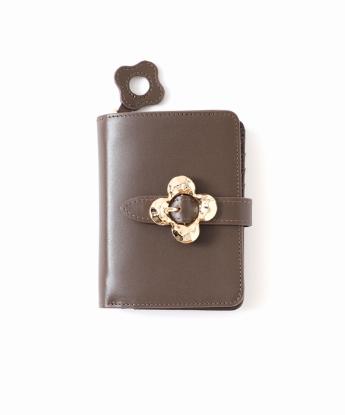 Spick & Span（スピックアンドスパン）の「《WEB限定追加》HASHIBAMI / ハシバミ  FLOWERバックル ウォレット（財布・レディース・イエロー/ブラウン・FREE）」の21枚目の写真