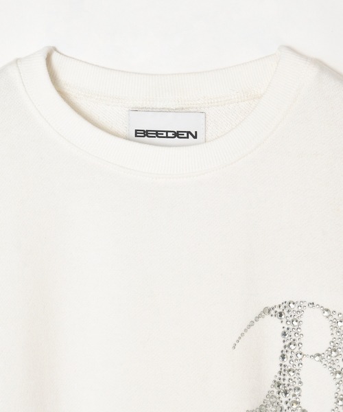 BEEDEN スウェット BEEDEN（ビーデン）の「RHINESTONE LOGO PARKER（スウェット