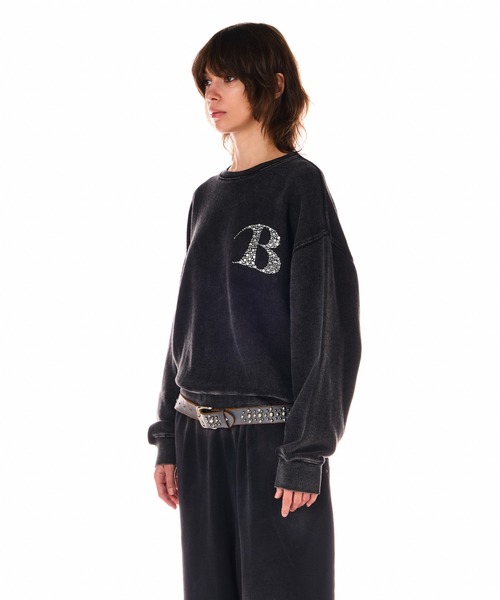 BEEDEN スウェット BEEDEN（ビーデン）の「RHINESTONE LOGO PARKER（スウェット