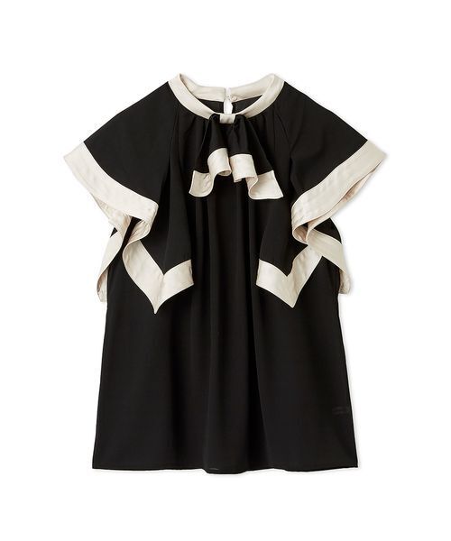 ❗️夏セール❗️LILY BROWNスクエアスリーブラッフルブラウス　新品 スクエアスリーブラッフルブラウス（シャツ/ブラウス）｜LILY