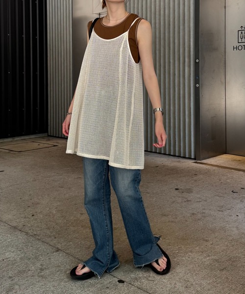 CIAOPANIC TYPY(チャオパニックティピー)の「柄アソートマルチウェイキャミチュニック(キャミソール・レディース・ブラック/オフホワイト/ホワイト/ブラウン/ホワイト系その他/ブラック系その他・ONE SIZE)」の18枚目の写真