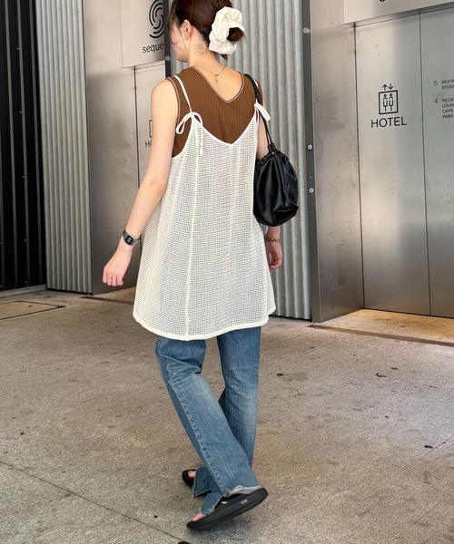 CIAOPANIC TYPY(チャオパニックティピー)の「柄アソートマルチウェイキャミチュニック(キャミソール・レディース・ブラック/オフホワイト/ホワイト/ブラウン/ホワイト系その他/ブラック系その他・ONE SIZE)」の19枚目の写真