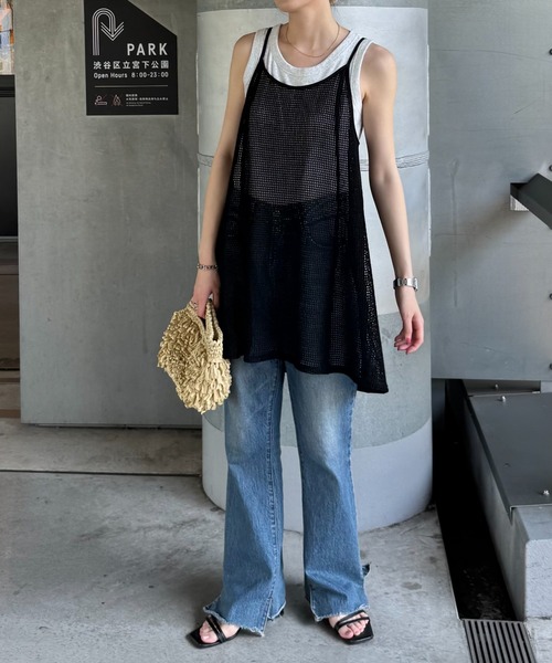 CIAOPANIC TYPY(チャオパニックティピー)の「柄アソートマルチウェイキャミチュニック(キャミソール・レディース・ブラック/オフホワイト/ホワイト/ブラウン/ホワイト系その他/ブラック系その他・ONE SIZE)」の10枚目の写真