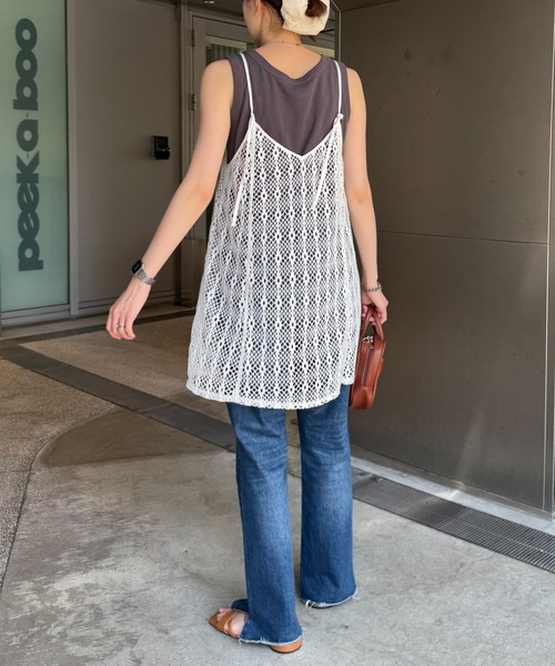 CIAOPANIC TYPY(チャオパニックティピー)の「柄アソートマルチウェイキャミチュニック(キャミソール・レディース・ブラック/オフホワイト/ホワイト/ブラウン/ホワイト系その他/ブラック系その他・ONE SIZE)」の15枚目の写真