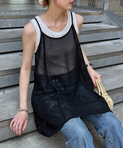 CIAOPANIC TYPY(チャオパニックティピー)の「柄アソートマルチウェイキャミチュニック(キャミソール・レディース・ブラック/オフホワイト/ホワイト/ブラウン/ホワイト系その他/ブラック系その他・ONE SIZE)」の8枚目の写真