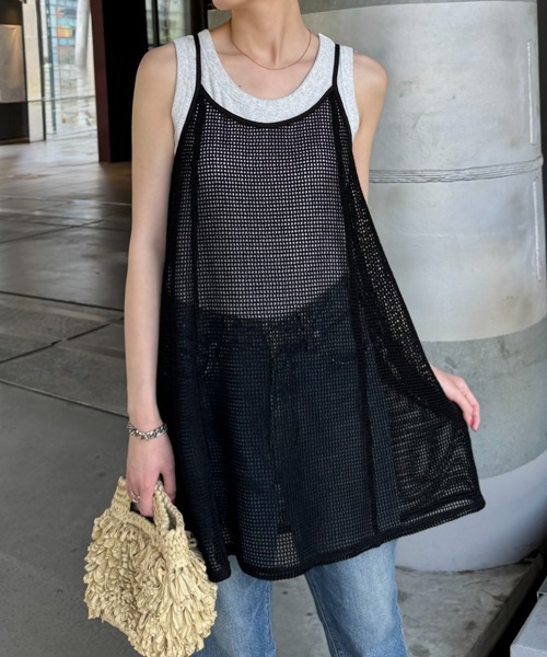 CIAOPANIC TYPY(チャオパニックティピー)の「柄アソートマルチウェイキャミチュニック(キャミソール・レディース・ブラック/オフホワイト/ホワイト/ブラウン/ホワイト系その他/ブラック系その他・ONE SIZE)」の7枚目の写真