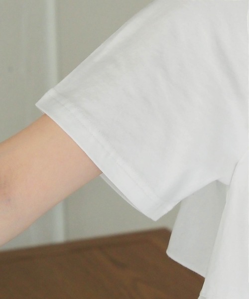 tiptop(ティップトップ)の「ティアードビスチェドッキングTシャツ(Tシャツ/カットソー・レディース・オフホワイト/ブラック/サックスブルー・FREE)」の15枚目の写真
