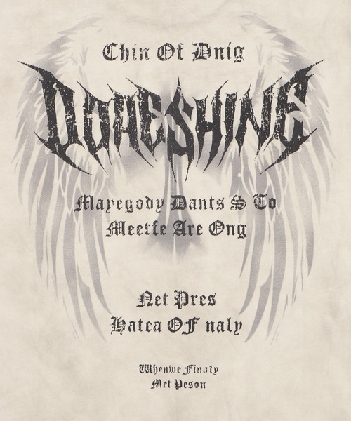 Figments（フィグメンツ）の「ダーティ加工メタルロゴビッグＴ（Tシャツ/カットソー・レディース・ピンク/ホワイト・FREE）」の7枚目の写真