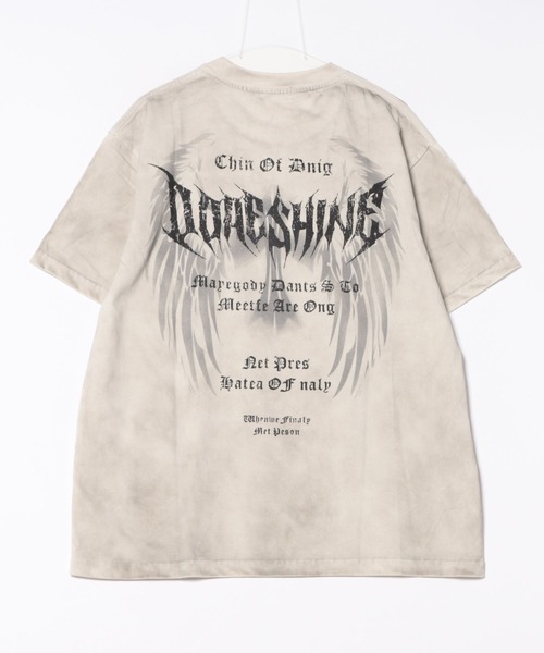 Figments（フィグメンツ）の「ダーティ加工メタルロゴビッグＴ（Tシャツ/カットソー・レディース・ピンク/ホワイト・FREE）」の8枚目の写真