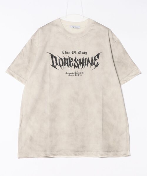 持っていたい【VETEMENTS】メタルロゴグラフィックTシャツ セール】ダーティ加工メタルロゴビッグT（Tシャツ/カットソー