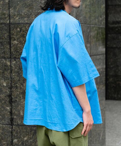 ARMY TWILL（アーミーツイル）の「ARMY TWILL　Cotton Linen Slab Shirts（シャツ/ブラウス・メンズ・ブルー/チャコールグレー/オレンジ/ホワイト系その他・SMALL/MEDIUM）」の12枚目の写真