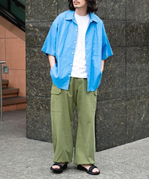 ARMY TWILL（アーミーツイル）の「ARMY TWILL　Cotton Linen Slab Shirts（シャツ/ブラウス・メンズ・ブルー/チャコールグレー/オレンジ/ホワイト系その他・SMALL/MEDIUM）」の13枚目の写真