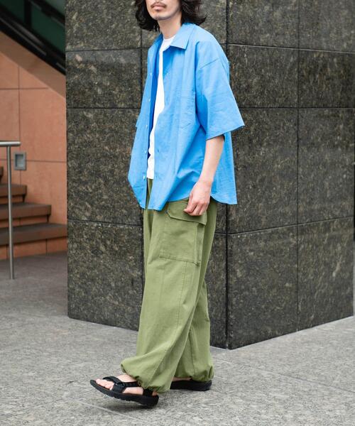 ARMY TWILL（アーミーツイル）の「ARMY TWILL　Cotton Linen Slab Shirts（シャツ/ブラウス・メンズ・ブルー/チャコールグレー/オレンジ/ホワイト系その他・SMALL/MEDIUM）」の14枚目の写真