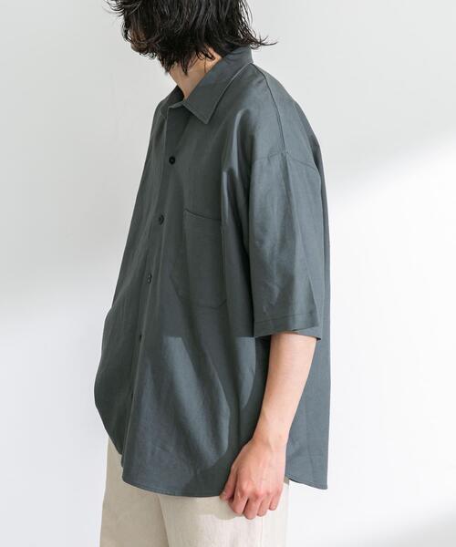 ARMY TWILL（アーミーツイル）の「ARMY TWILL　Cotton Linen Slab Shirts（シャツ/ブラウス・メンズ・ブルー/チャコールグレー/オレンジ/ホワイト系その他・SMALL/MEDIUM）」の20枚目の写真