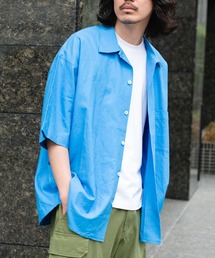 ARMY TWILL◆長袖ブラウス/M/コットン/BEG/無地/AM-21SS009 Mame Kurogouchi | Military Style Dressy Pants-Khaki | Women