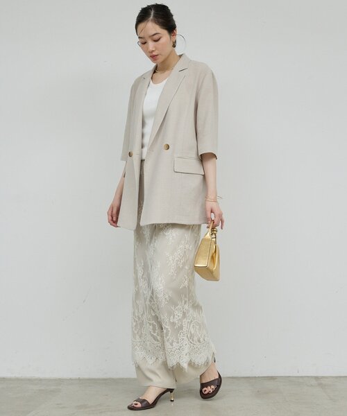 GALLARDAGALANTE（ガリャルダガランテ）の「シアーレーススカート（スカート・レディース・ホワイト/ブラック・FREE）」の12枚目の写真