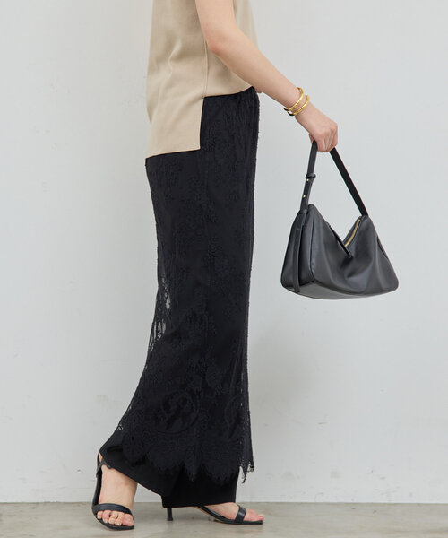 GALLARDAGALANTE（ガリャルダガランテ）の「シアーレーススカート（スカート・レディース・ホワイト/ブラック・FREE）」の14枚目の写真