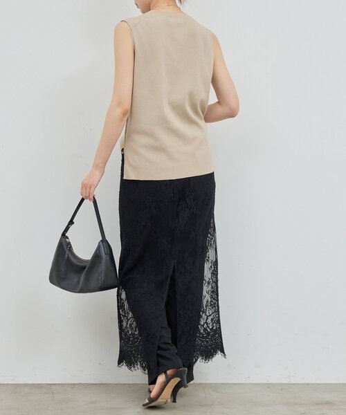 GALLARDAGALANTE（ガリャルダガランテ）の「シアーレーススカート（スカート・レディース・ホワイト/ブラック・FREE）」の18枚目の写真