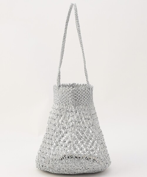 FREAK'S STORE（フリークスストア）の「BAGMATI/バグマティー METALIC LUREX/メタリック ルレックス/かごバッグ（ハンドバッグ・レディース・シルバー・ONE SIZE）」の7枚目の写真