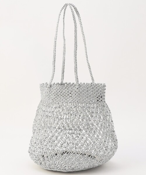 FREAK'S STORE（フリークスストア）の「BAGMATI/バグマティー METALIC LUREX/メタリック ルレックス/かごバッグ（ハンドバッグ・レディース・シルバー・ONE SIZE）」の6枚目の写真