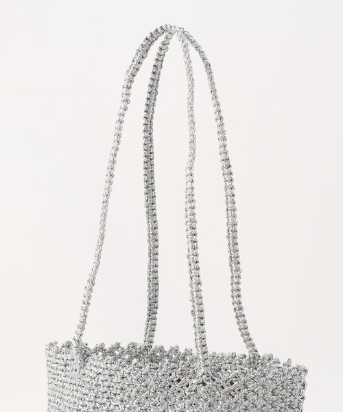 FREAK'S STORE（フリークスストア）の「BAGMATI/バグマティー METALIC LUREX/メタリック ルレックス/かごバッグ（ハンドバッグ・レディース・シルバー・ONE SIZE）」の4枚目の写真