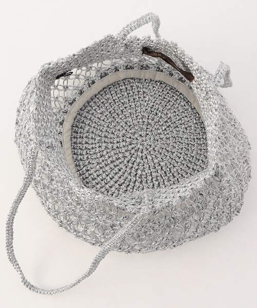 FREAK'S STORE（フリークスストア）の「BAGMATI/バグマティー METALIC LUREX/メタリック ルレックス/かごバッグ（ハンドバッグ・レディース・シルバー・ONE SIZE）」の3枚目の写真