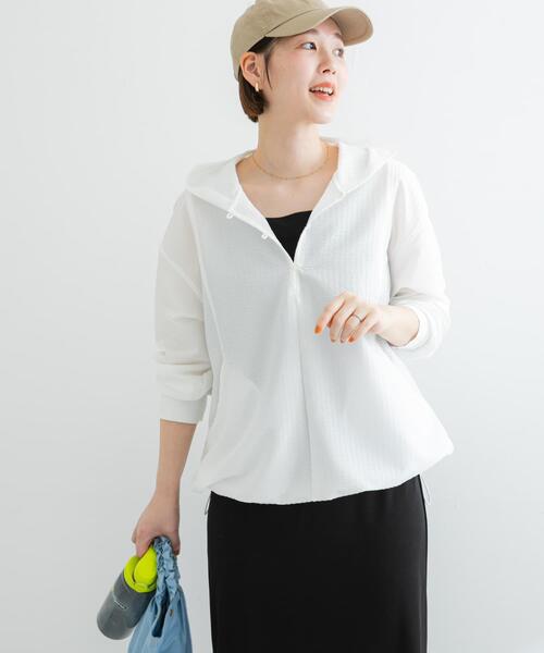 F by ROSSO(エフバイロッソ)の「F by ROSSO サッカーストレッチアノラック(その他アウター・レディース・チェック/イエロー/ホワイト・FREE)」の2枚目の写真