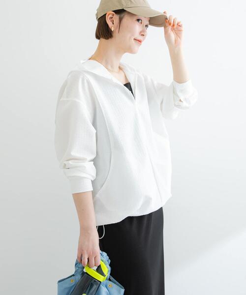 F by ROSSO(エフバイロッソ)の「F by ROSSO サッカーストレッチアノラック(その他アウター・レディース・チェック/イエロー/ホワイト・FREE)」の14枚目の写真