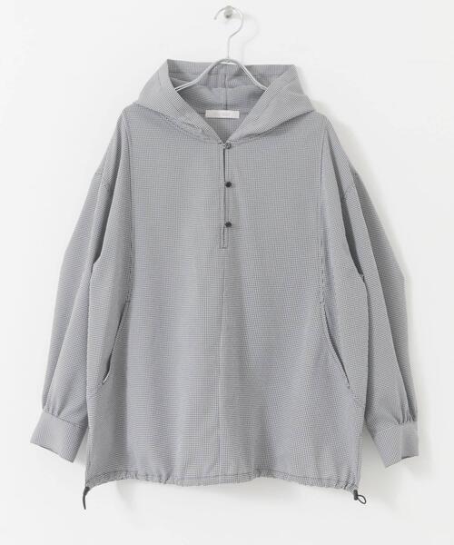 F by ROSSO(エフバイロッソ)の「F by ROSSO サッカーストレッチアノラック(その他アウター・レディース・チェック/イエロー/ホワイト・FREE)」の6枚目の写真