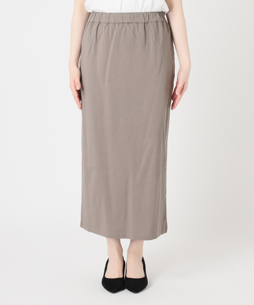 JOURNAL STANDARD relume（ジャーナルスタンダード　レリューム）の「《追加》OEコットンタイトスカート（スカート・レディース・ブラック/ベージュ/ライトグレー/グレー・FREE）」の7枚目の写真