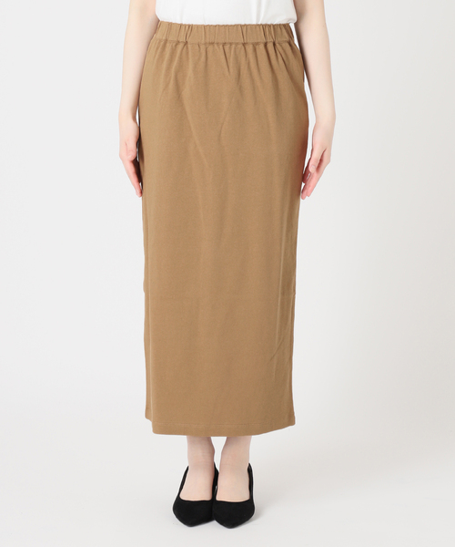 JOURNAL STANDARD relume（ジャーナルスタンダード　レリューム）の「《追加》OEコットンタイトスカート（スカート・レディース・ブラック/ベージュ/ライトグレー/グレー・FREE）」の5枚目の写真