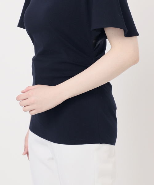 ウエストディテールコットンプルオーバー（Tシャツ/カットソー