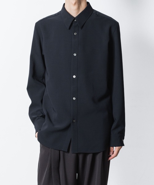 ATTACHMENT（アタッチメント）の「PE コンパクトツイル レギュラーカラー ドレスシャツ / PE COMPACT TWILL REGULAR COLLAR DRESS SHIRT（シャツ/ブラウス・メンズ・ホワイト/ネイビー/グレー系/ブラック・3/2/1）」の4枚目の写真