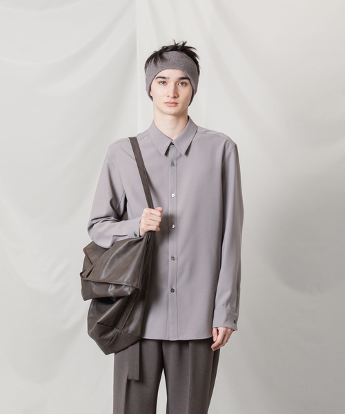 ATTACHMENT（アタッチメント）の「PE コンパクトツイル レギュラーカラー ドレスシャツ / PE COMPACT TWILL REGULAR COLLAR DRESS SHIRT（シャツ/ブラウス・メンズ・ホワイト/ネイビー/グレー系/ブラック・3/2/1）」の5枚目の写真
