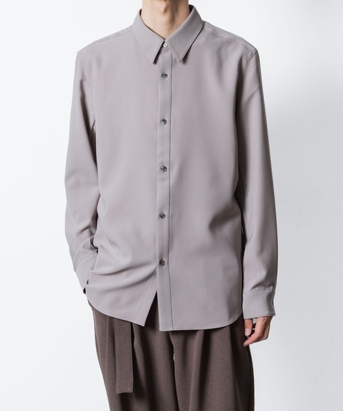 ATTACHMENT（アタッチメント）の「PE コンパクトツイル レギュラーカラー ドレスシャツ / PE COMPACT TWILL REGULAR COLLAR DRESS SHIRT（シャツ/ブラウス・メンズ・ホワイト/ネイビー/グレー系/ブラック・3/2/1）」の9枚目の写真