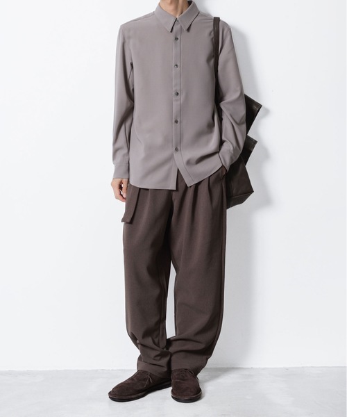 ATTACHMENT（アタッチメント）の「PE コンパクトツイル レギュラーカラー ドレスシャツ / PE COMPACT TWILL REGULAR COLLAR DRESS SHIRT（シャツ/ブラウス・メンズ・ホワイト/ネイビー/グレー系/ブラック・3/2/1）」の19枚目の写真