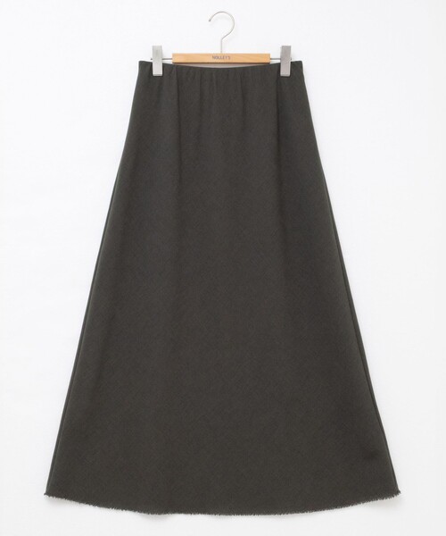 NOLLEY’S（ノーリーズ）の「ウォッシャブル綿麻スラブナロースカート（スカート・レディース・チャコールグレー/ベージュ/オレンジ・36/38）」の17枚目の写真