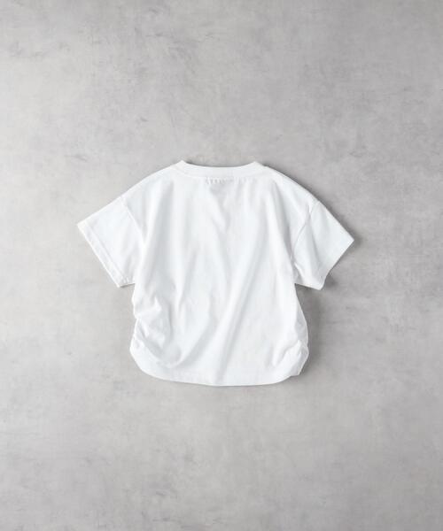 Right-on(ライトオン)の「VIVIAN BLUE(ヴィヴィアンブルー)【キッズ】ラメ付サイドシャーリング短丈Tシャツ(Tシャツ/カットソー・キッズ・ブラック/ホワイト・130/140/150/160)」の11枚目の写真