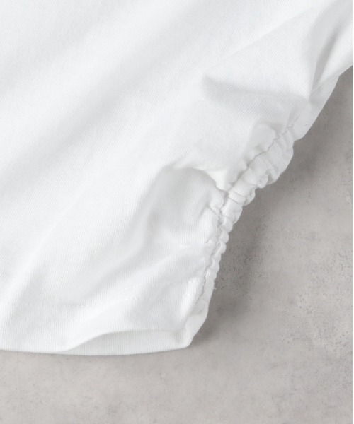 Right-on（ライトオン）の「【VIVIAN BLUE】ラメ付サイドシャーリング短丈Ｔシャツ（Tシャツ/カットソー・キッズ・ブラック/ホワイト・130/140/150/160）」の6枚目の写真