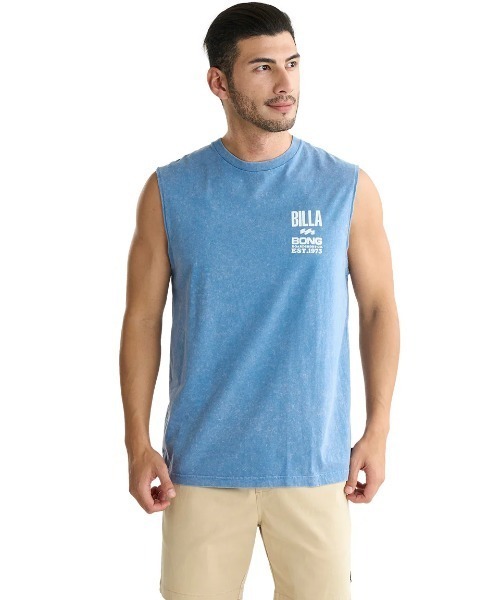 BILLABONG（ビラボン）の「BILLABONG メンズ ADVISORY TAG タンクトップ 【2025年夏モデル】/ビラボンバックプリントヴィンテージライクマッスルタンクトップ（タンクトップ・メンズ・ブルー系その他/ホワイト/ブラック・MEDIUM/LARGE）」の6枚目の写真