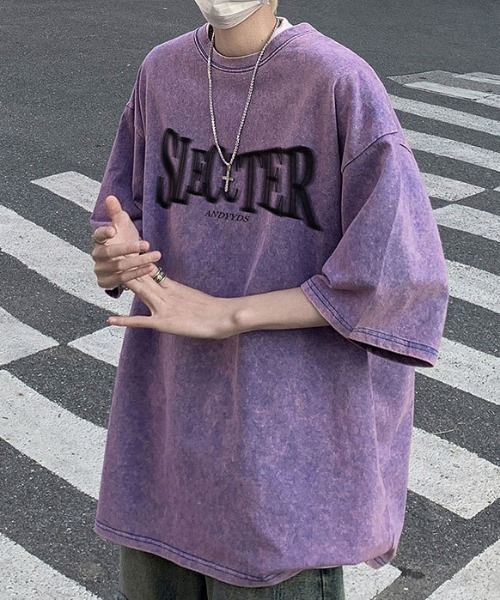 MGV(エムジーヴィー)の「グラフィックロゴカットソー(Tシャツ/カットソー・メンズ・ブラック/パープル/ブラウン/ピンク・MEDIUM/LARGE/X-LARGE)」の14枚目の写真