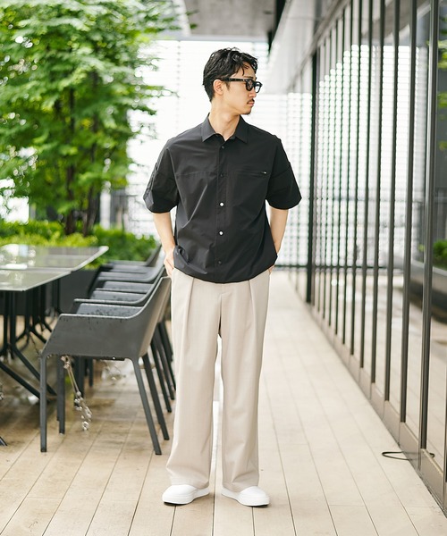 WHITE MOUNTAINEERING(ホワイトマウンテニアリング)の「【White Mountaineering/ホワイトマウンテニアリング】別注 BLK HALF SLEEVE SHIRTS(シャツ/ブラウス・メンズ・ブラック・0/1/2)」の10枚目の写真