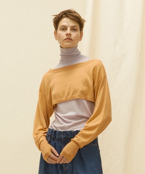CURRENTAGE カレンテージ レーシーポロシャツ CURRENTAGE/カレンテージ】Raschel lace polo｜martinique