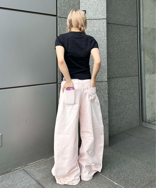 sedacle girl(セダクルガール)の「アップリケアイラブTシャツ(Tシャツ/カットソー・レディース・ブラック/ホワイト×レッド/ホワイト×ブルー・MEDIUM/SMALL)」の22枚目の写真