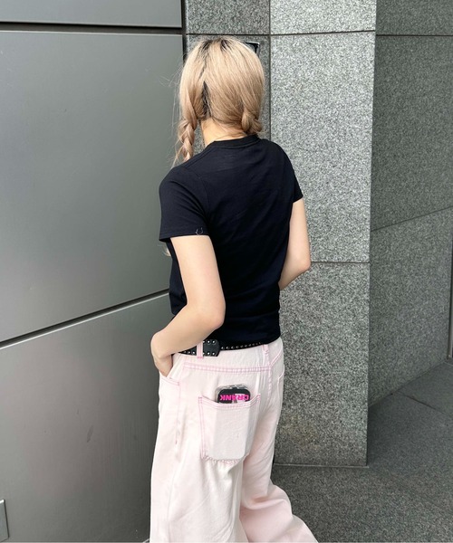 sedacle girl(セダクルガール)の「アップリケアイラブTシャツ(Tシャツ/カットソー・レディース・ブラック/ホワイト×レッド/ホワイト×ブルー・MEDIUM/SMALL)」の18枚目の写真