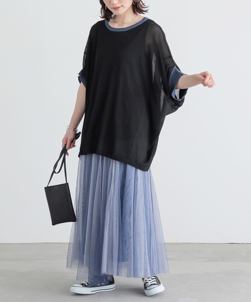 n'OrLABEL(ノアールレーベル)の「【機能素材】『変形ドルマンシアーニット』(ニット/セーター・レディース・アイボリー/グレイッシュベージュ/ブラック/ネイビー・FREE)」の14枚目の写真