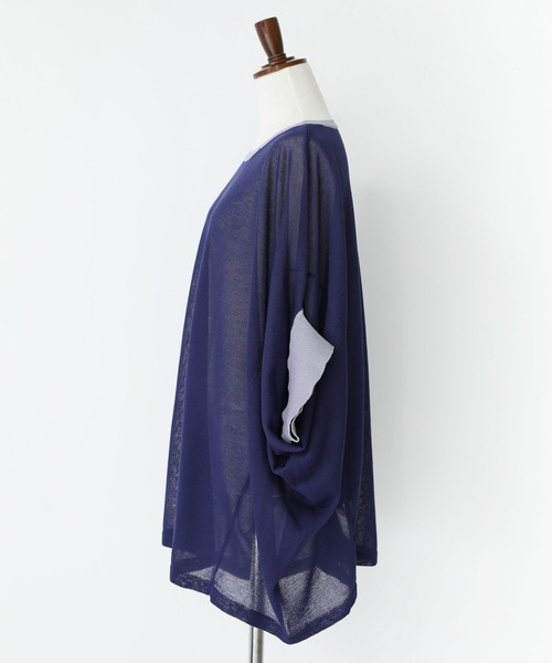 n'OrLABEL(ノアールレーベル)の「【機能素材】『変形ドルマンシアーニット』(ニット/セーター・レディース・アイボリー/グレイッシュベージュ/ブラック/ネイビー・FREE)」の16枚目の写真