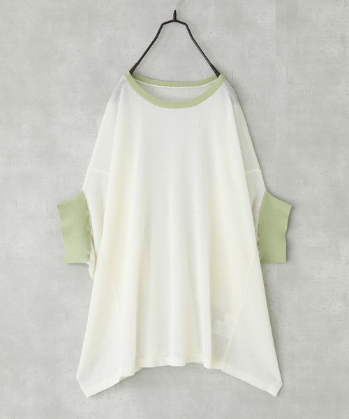 n'OrLABEL(ノアールレーベル)の「【機能素材】『変形ドルマンシアーニット』(ニット/セーター・レディース・アイボリー/グレイッシュベージュ/ブラック/ネイビー・FREE)」の21枚目の写真