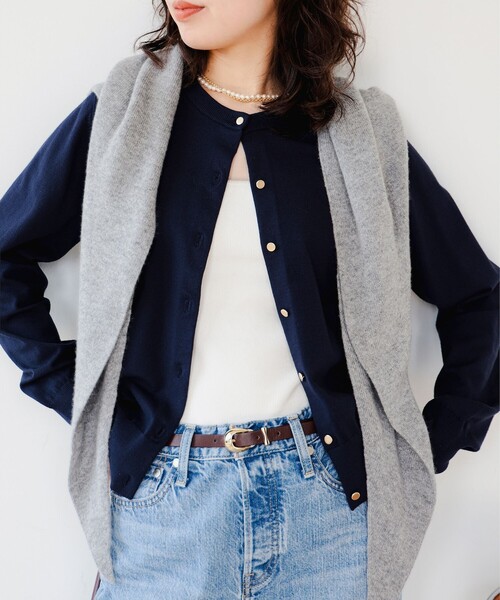 B:MING by BEAMS（ビーミングバイビームス）の「デザインボタン カーディガン（カーディガン/ボレロ・レディース・ネイビー/レッド/ブルー/オフホワイト・ONE SIZE）」の22枚目の写真