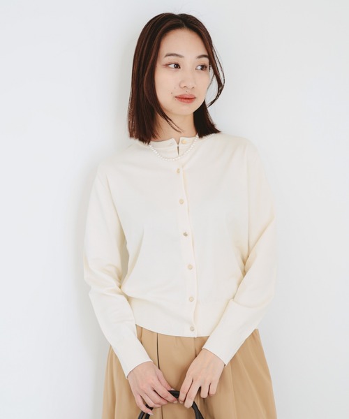 B:MING by BEAMS（ビーミングバイビームス）の「デザインボタン カーディガン（カーディガン/ボレロ・レディース・ネイビー/レッド/ブルー/オフホワイト・ONE SIZE）」の12枚目の写真